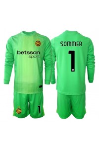 Inter Milan Yann Sommer #1 Keeper Babyklær Tredje Fotballdrakt til barn 2025-26 Lange ermer (+ Korte bukser)
